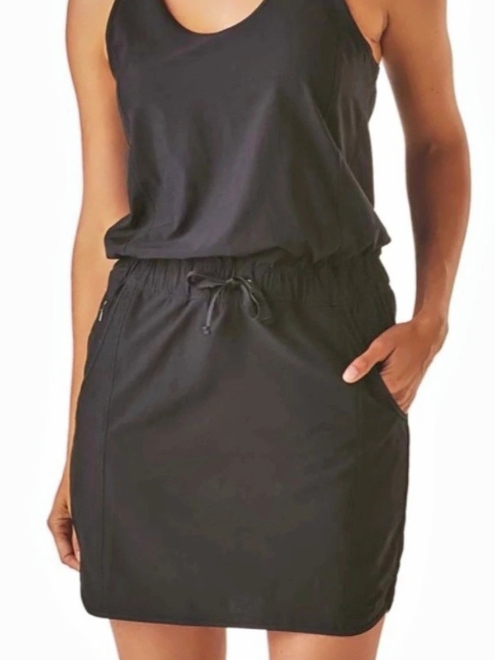 Patagonia Fleetwith Dress Black Mini Dress Large